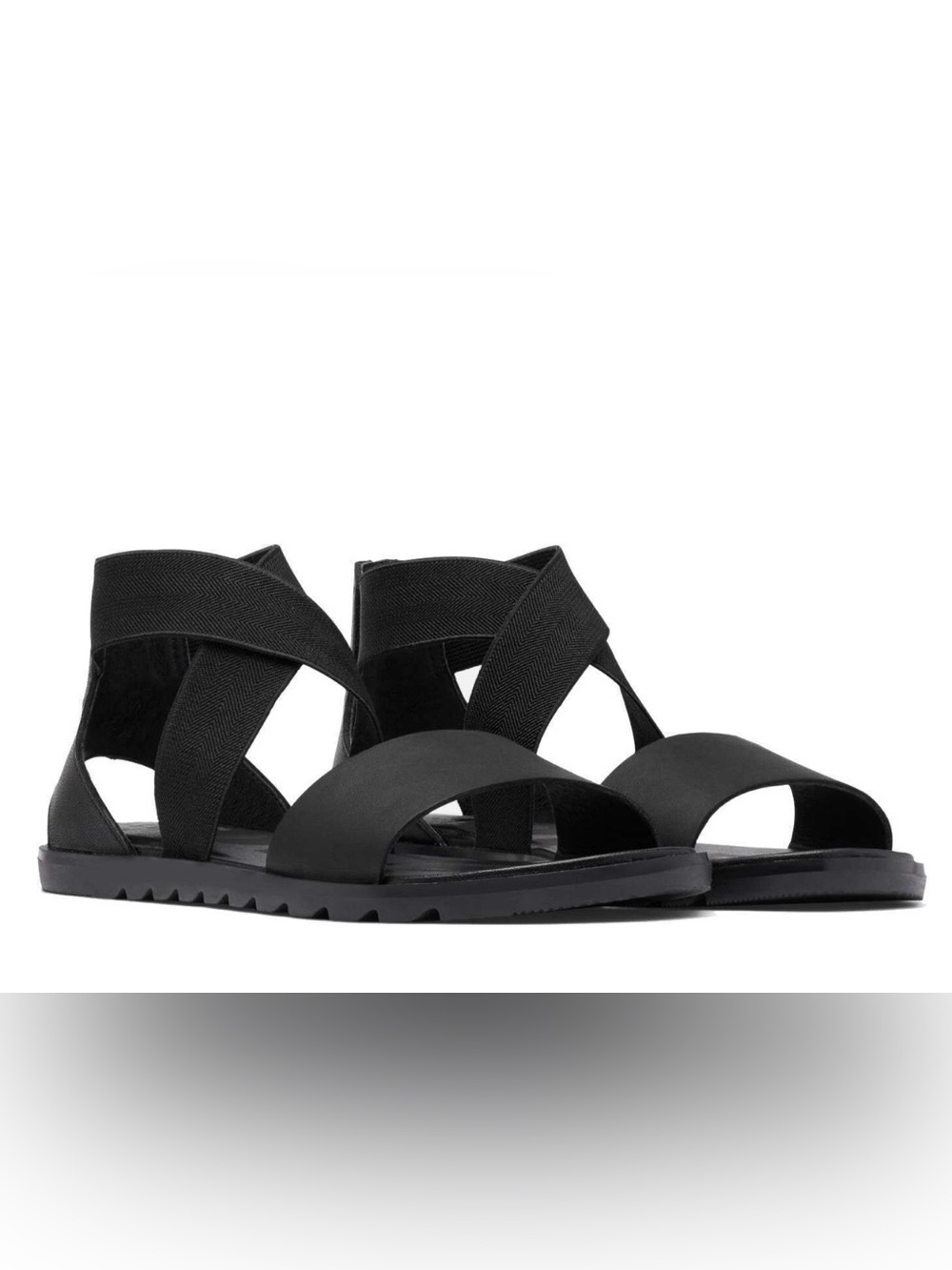 SOREL Women’s Ella II Black Sandals 2470 Size 8.5